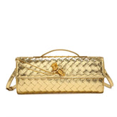 Braided Clutch Gold